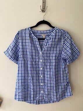 LL Bean Linen Blouse